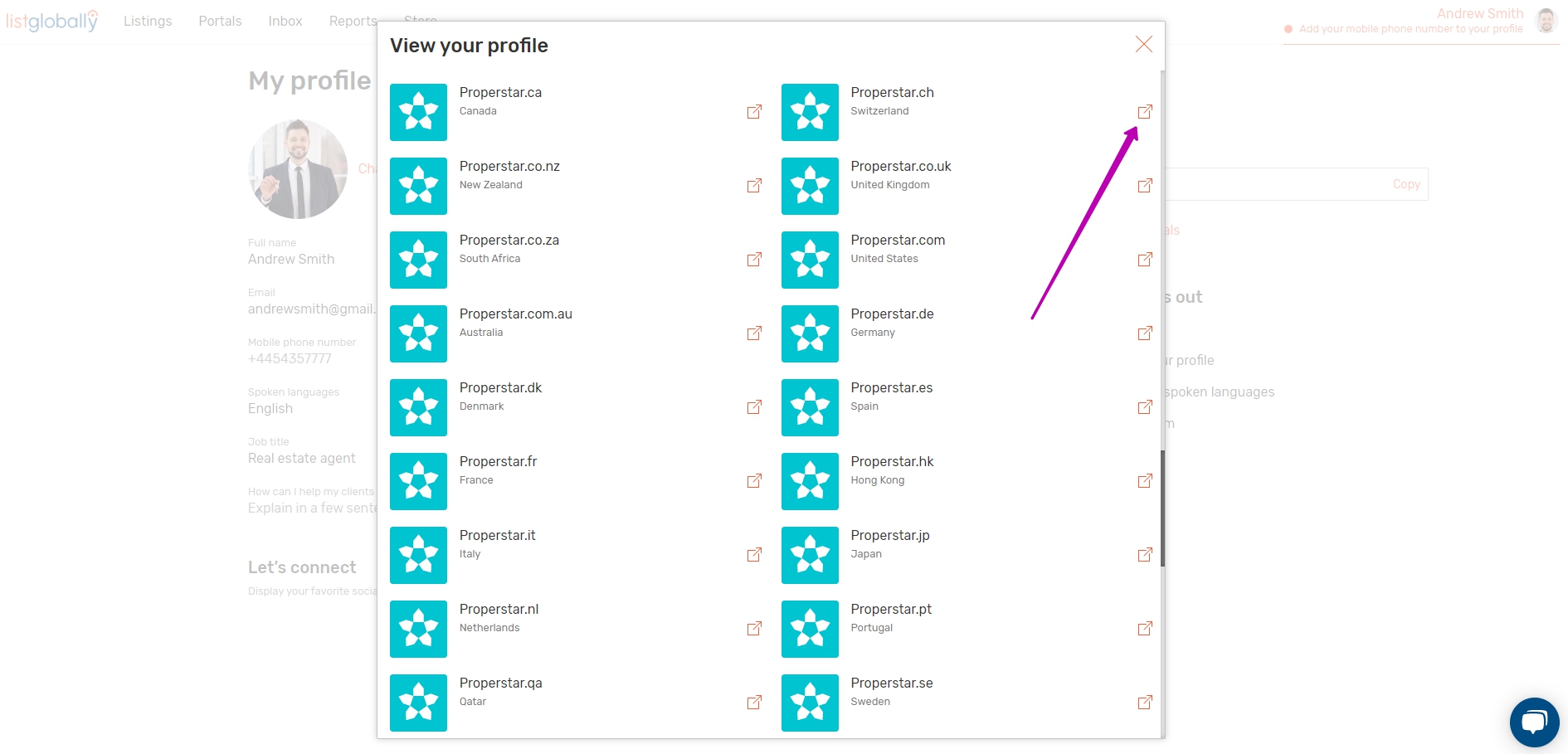 Portal-Backlink